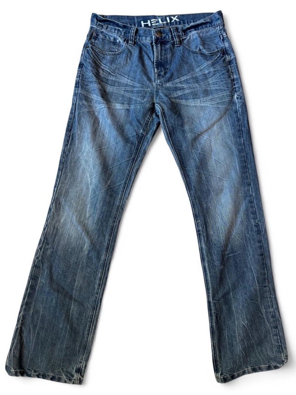 Men’s Helix Relaxed Boot Blue Denim Jeans